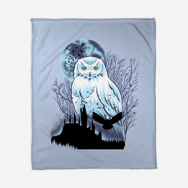 Snowy Owl-None-Fleece-Blanket-rmatix