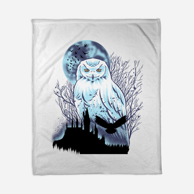 Snowy Owl-None-Fleece-Blanket-rmatix