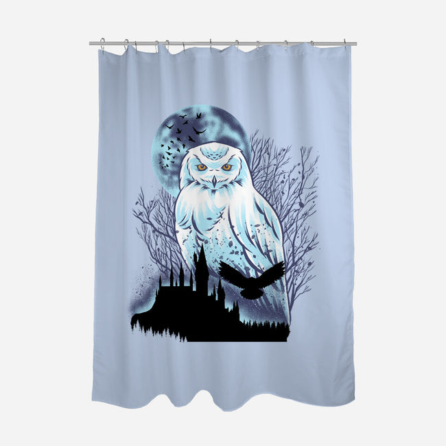 Snowy Owl-None-Polyester-Shower Curtain-rmatix