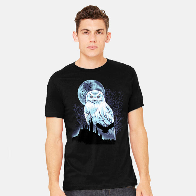 Snowy Owl-Mens-Heavyweight-Tee-rmatix