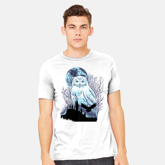 Snowy Owl-Mens-Heavyweight-Tee-rmatix