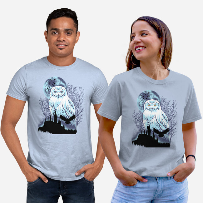 Snowy Owl-Unisex-Basic-Tee-rmatix