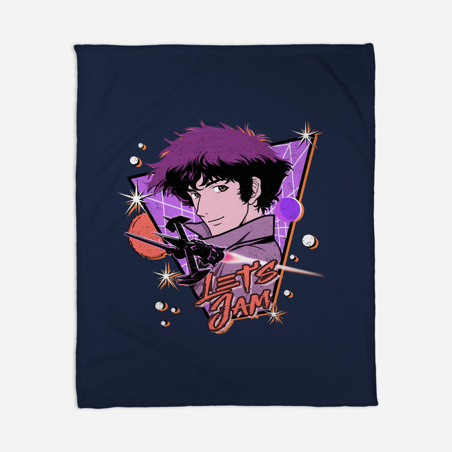 Let's Jam Across The Galaxy-None-Fleece-Blanket-palmstreet