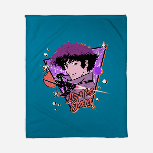 Let's Jam Across The Galaxy-None-Fleece-Blanket-palmstreet