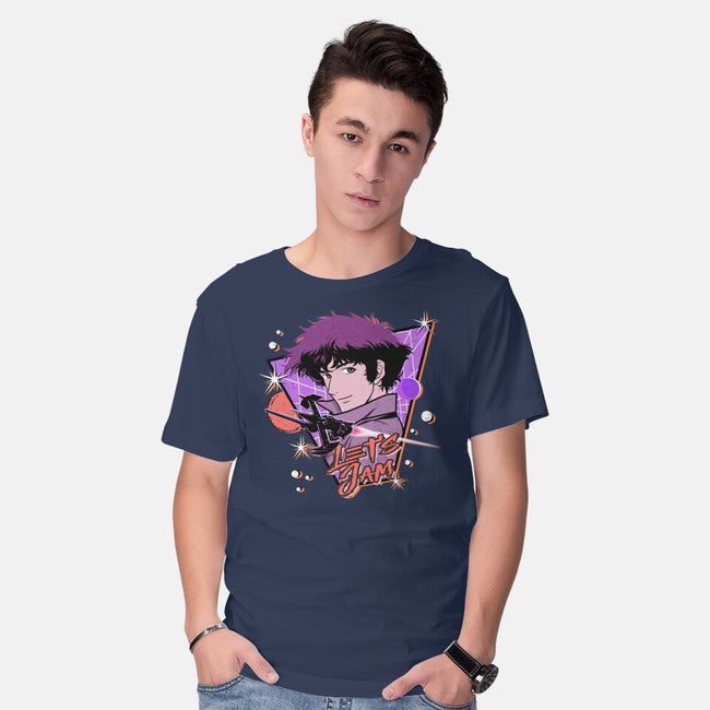 Let's Jam Across The Galaxy-Mens-Basic-Tee-palmstreet