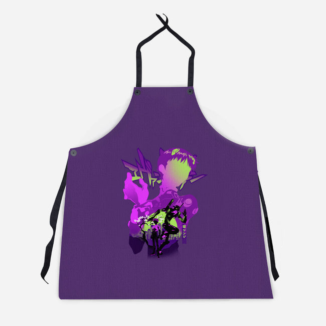 Shinji Silhouette-Unisex-Kitchen-Apron-hypertwenty