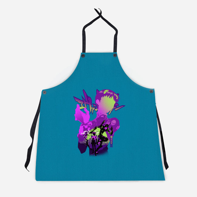 Shinji Silhouette-Unisex-Kitchen-Apron-hypertwenty