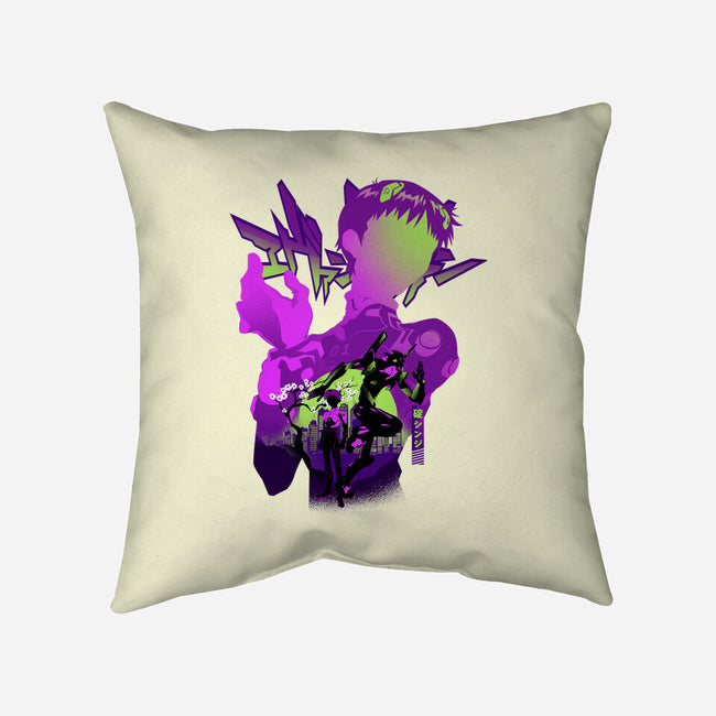 Shinji Silhouette-None-Removable Cover w Insert-Throw Pillow-hypertwenty