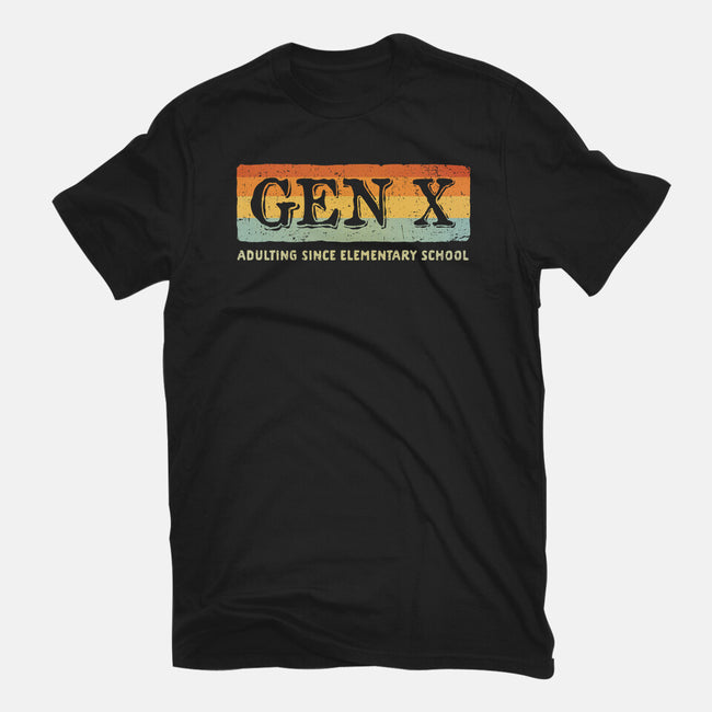 Adulting Since Elementary School-Mens-Heavyweight-Tee-kg07