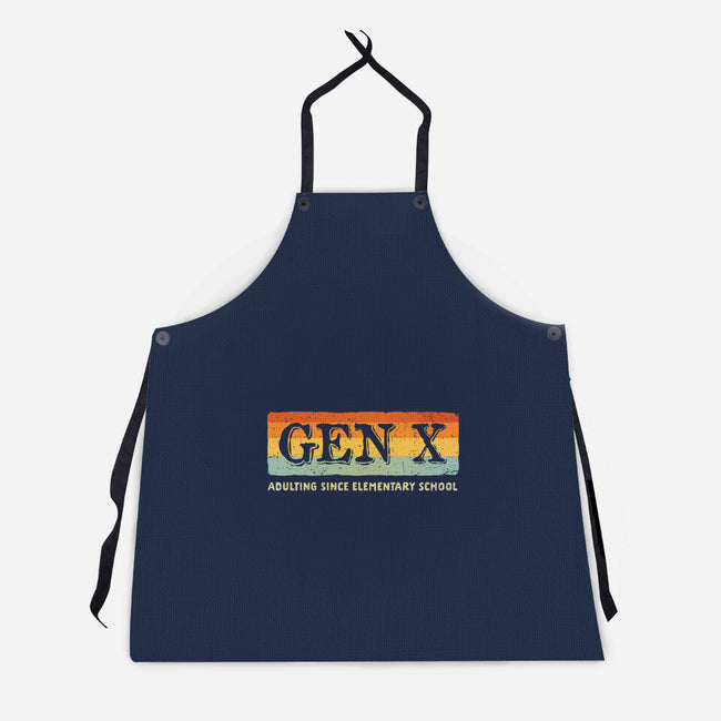 Adulting Since Elementary School-Unisex-Kitchen-Apron-kg07