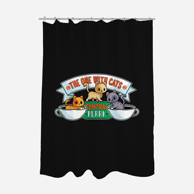 The One With Cats-None-Polyester-Shower Curtain-erion_designs