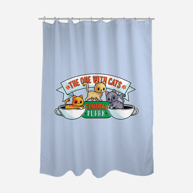 The One With Cats-None-Polyester-Shower Curtain-erion_designs