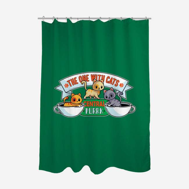 The One With Cats-None-Polyester-Shower Curtain-erion_designs