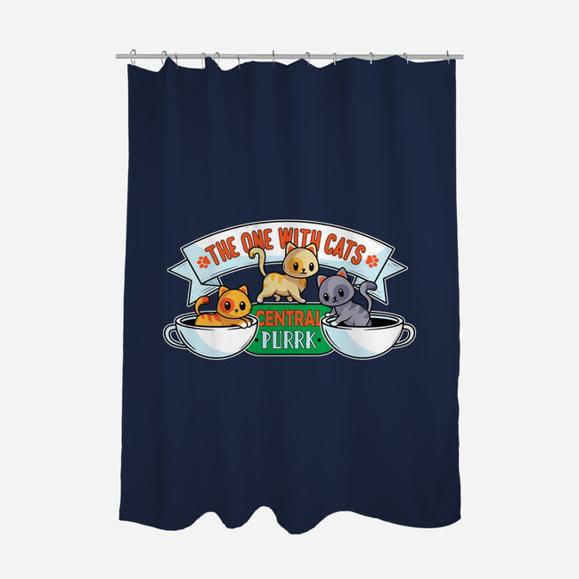 The One With Cats-None-Polyester-Shower Curtain-erion_designs