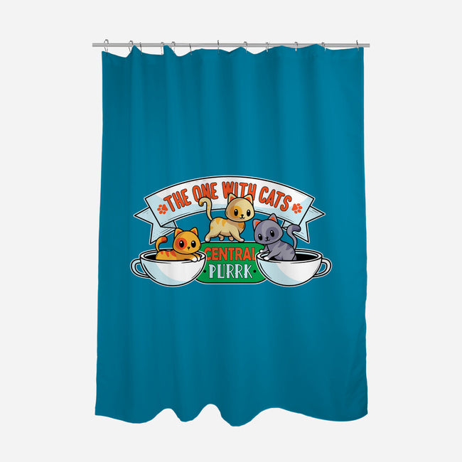 The One With Cats-None-Polyester-Shower Curtain-erion_designs