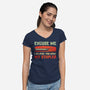 I Believe You Have My Stapler-Womens-V-Neck-Tee-kg07