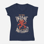 Going Insane Do You Want Anything-Womens-V-Neck-Tee-Arigatees