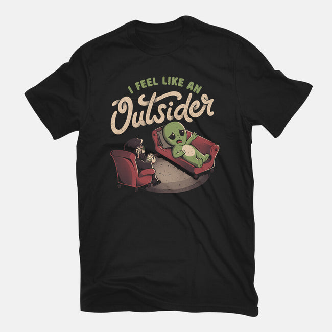 I Feel Like An Outsider-Womens-Fitted-Tee-eduely