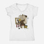 Inconceivable Portrait-Womens-V-Neck-Tee-retrodivision