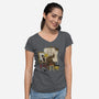 Inconceivable Portrait-Womens-V-Neck-Tee-retrodivision