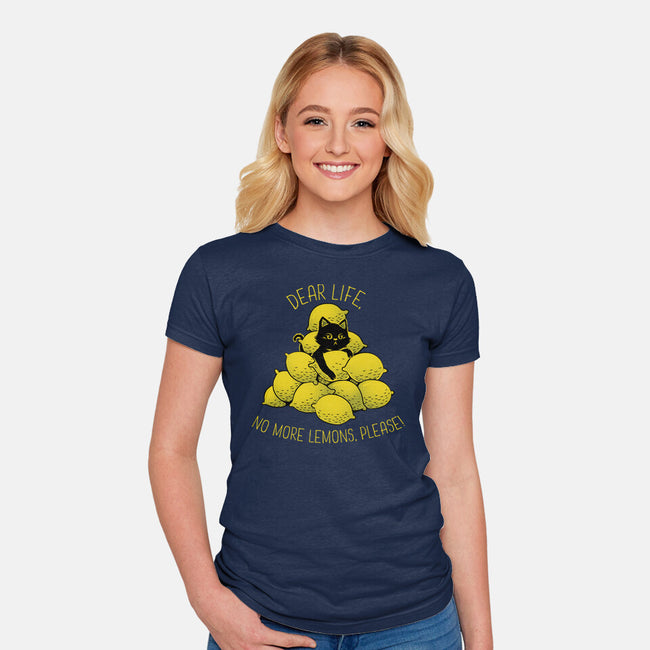 No More Lemons-Womens-Fitted-Tee-tobefonseca