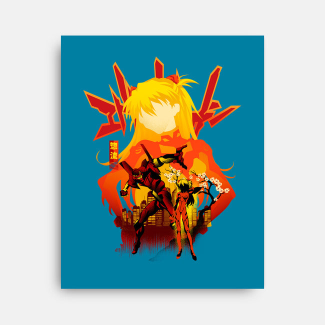 Asuka Silhouette-None-Stretched-Canvas-hypertwenty