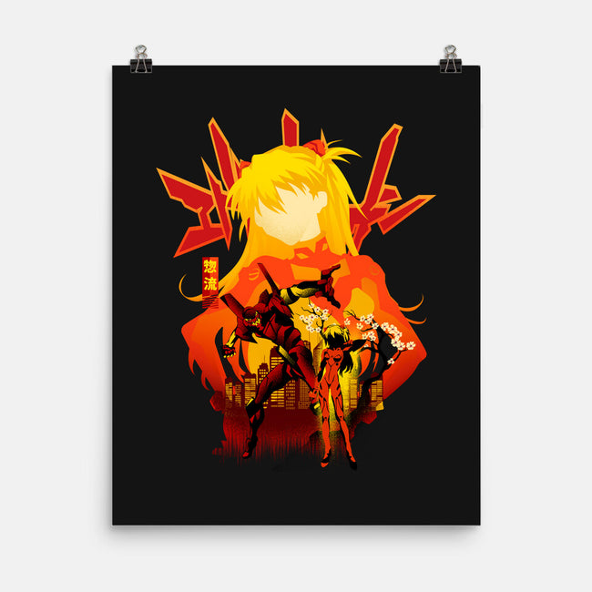 Asuka Silhouette-None-Matte-Poster-hypertwenty