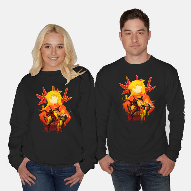 Asuka Silhouette-Unisex-Crew Neck-Sweatshirt-hypertwenty