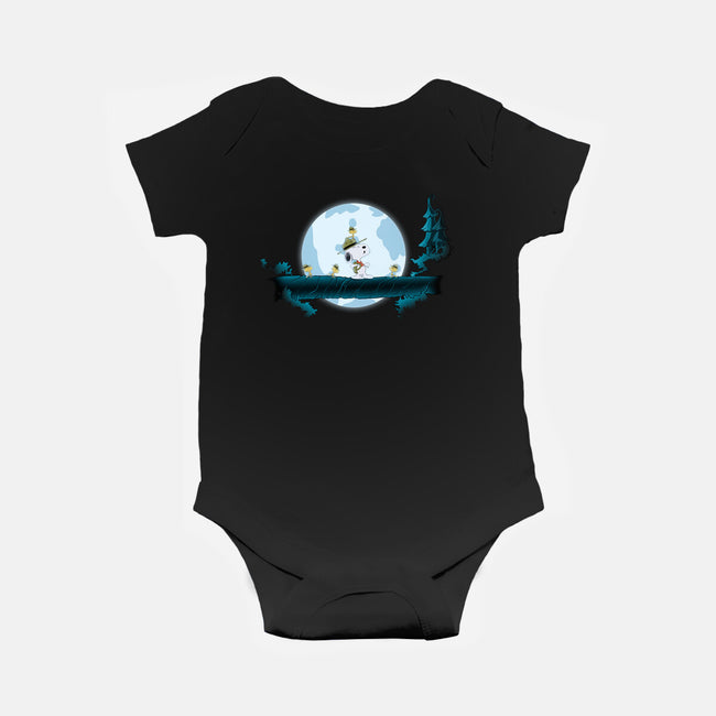 Snoopy Hakuna Matata-Baby-Basic-Onesie-MaxoArt