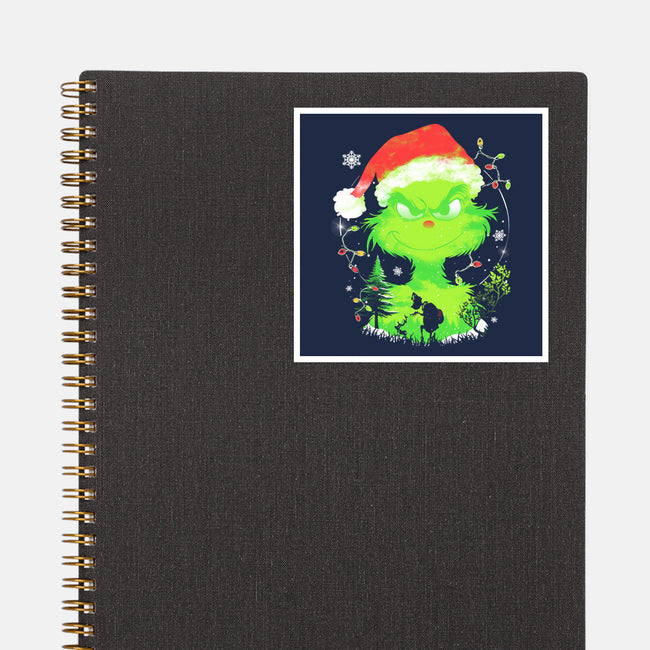 Grinch In The Gloom-None-Glossy-Sticker-constantine2454