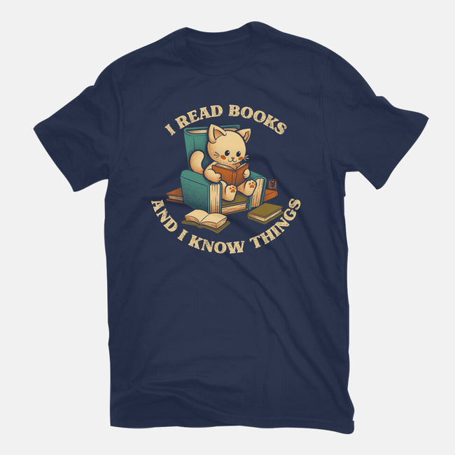 I Read Books And I Meow Things-Mens-Premium-Tee-worlddominationforcats