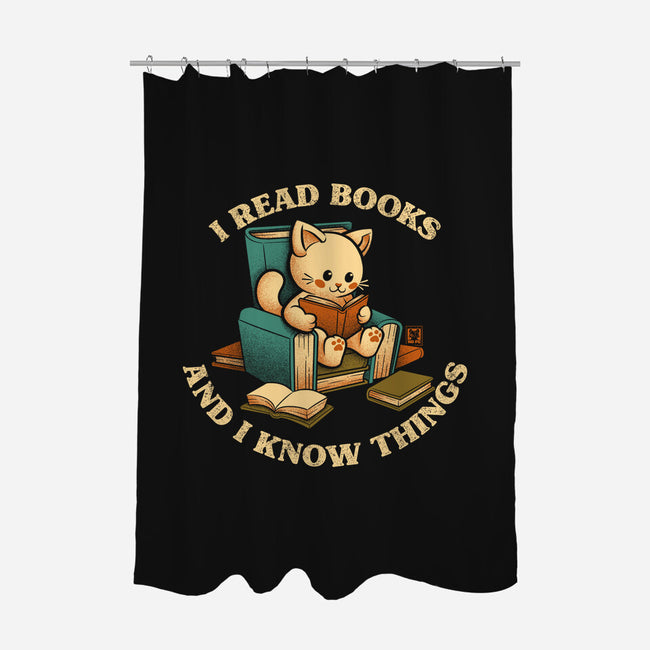 I Read Books And I Meow Things-None-Polyester-Shower Curtain-worlddominationforcats