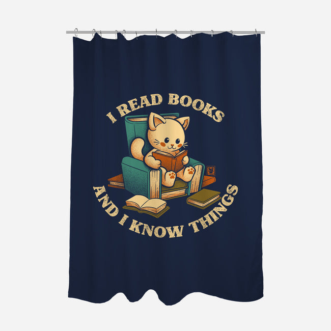 I Read Books And I Meow Things-None-Polyester-Shower Curtain-worlddominationforcats