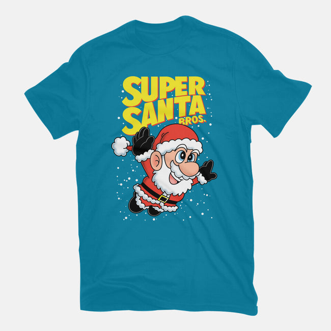 Super Santa Bros-Womens-Basic-Tee-Barbadifuoco