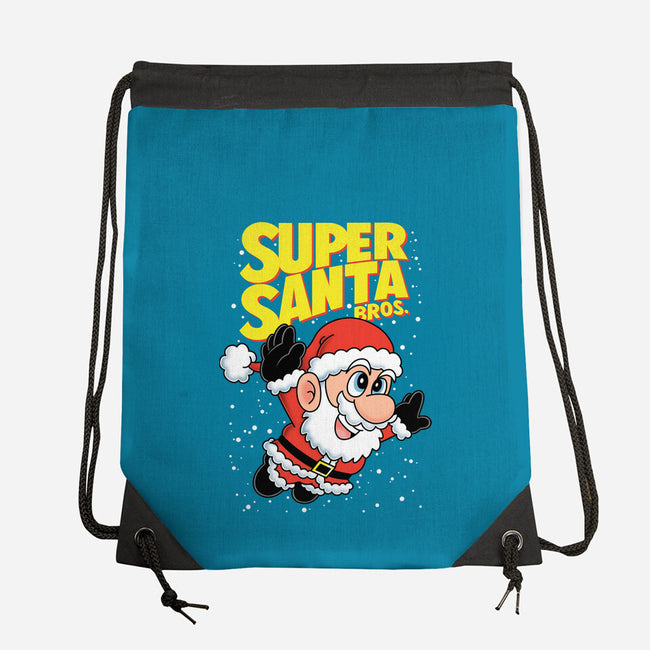 Super Santa Bros-None-Drawstring-Bag-Barbadifuoco