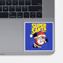 Super Santa Bros-None-Glossy-Sticker-Barbadifuoco