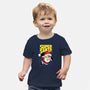 Super Santa Bros-Baby-Basic-Tee-Barbadifuoco