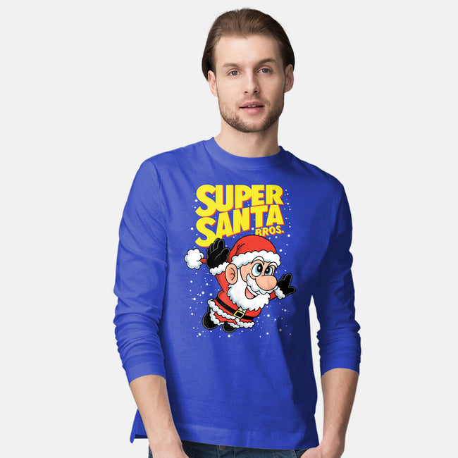 Super Santa Bros-Mens-Long Sleeved-Tee-Barbadifuoco