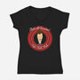 Butt Tunes-Womens-V-Neck-Tee-Boggs Nicolas