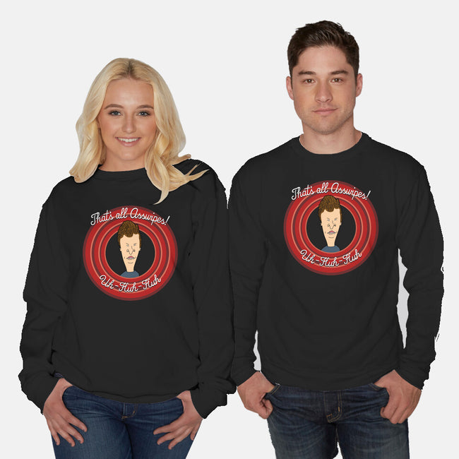 Butt Tunes-Unisex-Crew Neck-Sweatshirt-Boggs Nicolas