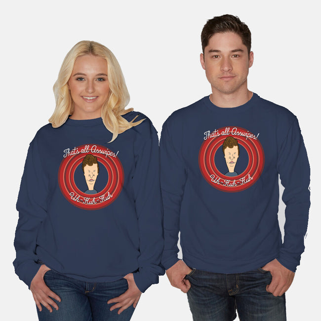 Butt Tunes-Unisex-Crew Neck-Sweatshirt-Boggs Nicolas