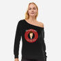 Butt Tunes-Womens-Off Shoulder-Sweatshirt-Boggs Nicolas