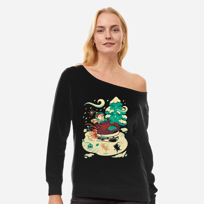 Tiny Winter-Womens-Off Shoulder-Sweatshirt-Henrique Torres