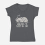 Koalified To Sleep All Day-Womens-V-Neck-Tee-koalastudio