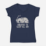 Koalified To Sleep All Day-Womens-V-Neck-Tee-koalastudio