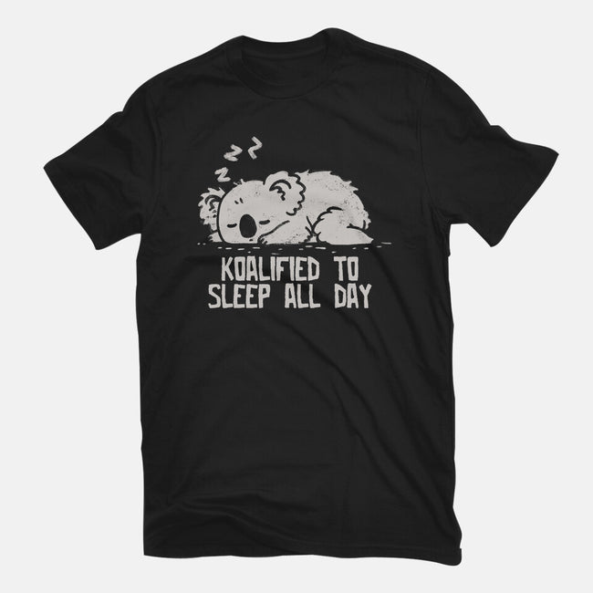 Koalified To Sleep All Day-Mens-Heavyweight-Tee-koalastudio