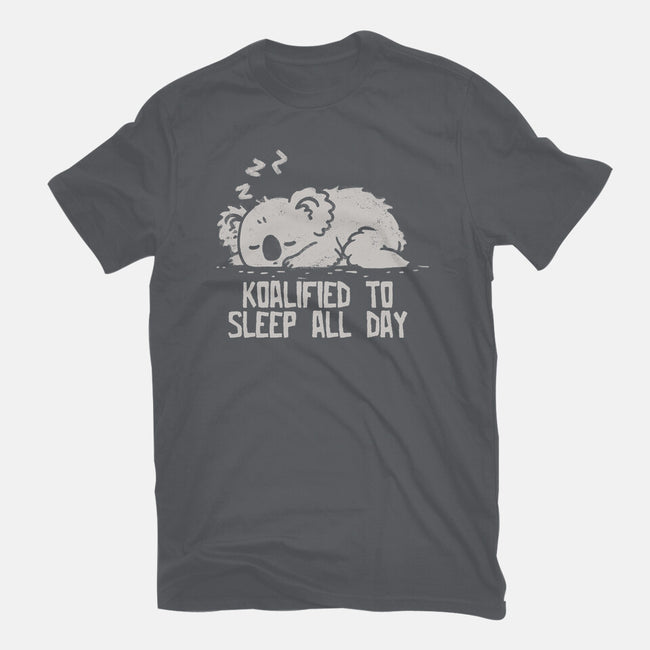 Koalified To Sleep All Day-Womens-Fitted-Tee-koalastudio