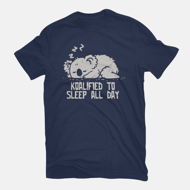 Koalified To Sleep All Day-Womens-Fitted-Tee-koalastudio