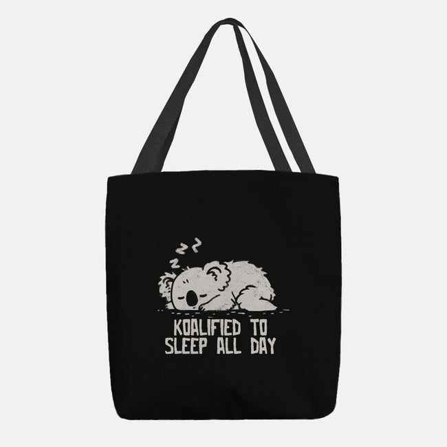 Koalified To Sleep All Day-None-Basic Tote-Bag-koalastudio