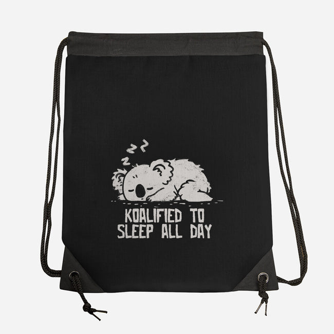 Koalified To Sleep All Day-None-Drawstring-Bag-koalastudio